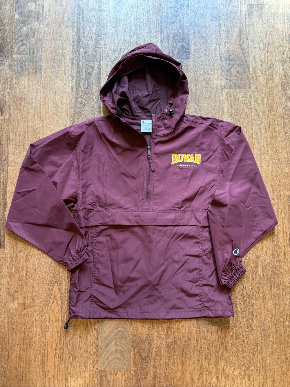 Rowan Champion Maroon Hooded Pullover Raincoat